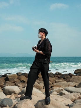 「IMMENSE（イメンス）のアイテム」を使った、Bystanderさん（メンズ・171cm）の秋コーディネート