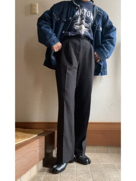 「DISCOAT（ディスコート）のアイテム（デニムジャケット）」を使った、üさん（レディース・163cm）の秋コーディネート