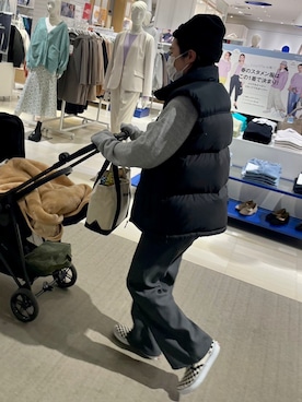 「THE SHINZONE（ザ　シンゾーン）のアイテム（スウェット）」を使った、a22さん（レディース・154cm）の冬コーディネート