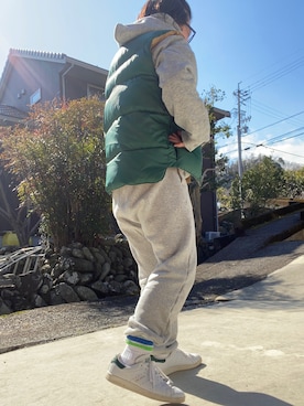「THE SHINZONE（ザ　シンゾーン）のアイテム（スウェットパンツ）」を使った、a22さん（レディース・154cm）の冬コーディネート
