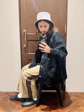 数回着用のみ SHIPS別注 Dickies カバーオール L ダークグリーン