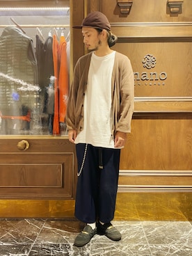 「ナノユニバース」｜窪田 孝之さん（メンズ・170cm・30代）の春コーディネート