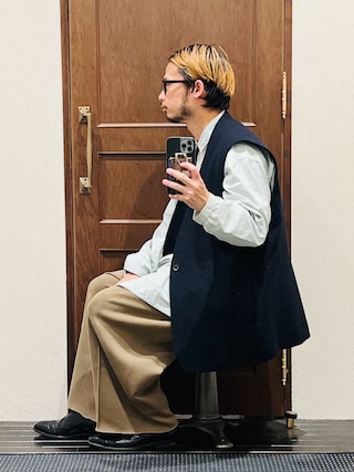 NANO universe（ナノユニバース）の「LB.01/ワンプリーツワイドミラノ