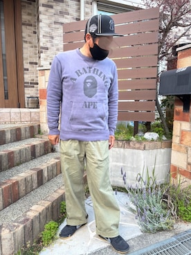 「A BATHING APE（アベイシングエイプ）のアイテム」を使った、goodsun21さん（メンズ・176cm）の春コーディネート