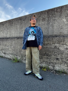 「ネルシャツ」｜goodsun21さん（メンズ・176cm）の春コーディネート