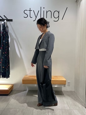 「アイテム（バレッタ/ヘアクリップ）」を使った、styling/さん（レディース・158cm）の夏コーディネート