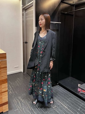 「アイテム（テーラードジャケット）」を使った、styling/さん（レディース・153cm）の夏コーディネート