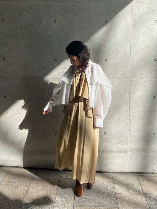 styling/ ブラウス シャツ オーガンザショートシャツ レディース