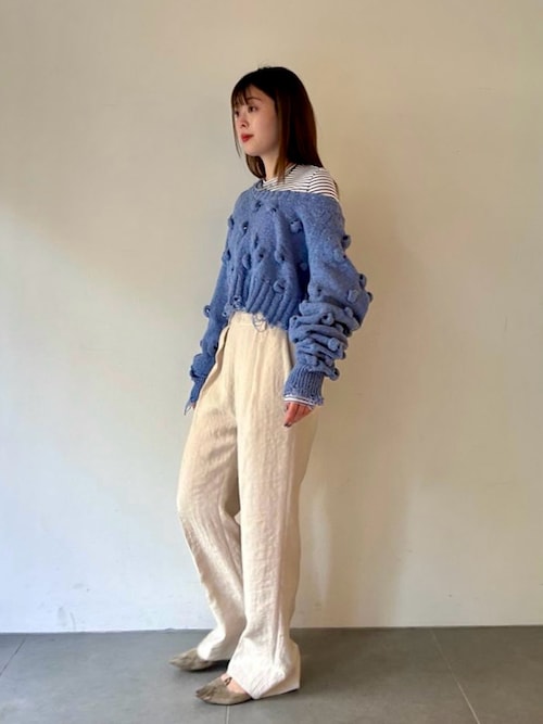 ニット セーター ポップコーン2WAYニット レディース セール】ポップコーン2WAYニット（ニット/セーター）｜styling