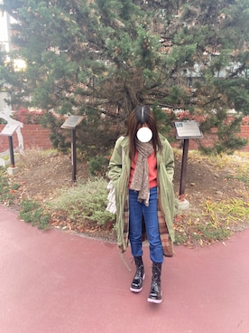 「MOUSSY（マウジー）のアイテム（ジャケット/アウター）」を使った、napiさん（レディース・153cm）の冬コーディネート