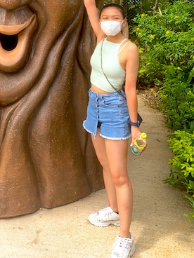 「6IXTY8IGHTのアイテム」を使った、AlexAさん（レディース・155cm）の夏コーディネート