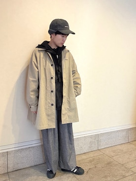 「MONCLER（モンクレール）のアイテム」を使った、おなさん（レディース・158cm）の冬コーディネート