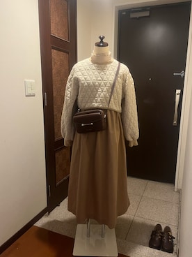 「moitytto」｜「アイテム（ワンピース/ドレス）」を使った、こまさん（レディース・155cm）の秋コーディネート