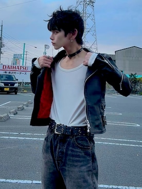 「アイテム（ピアス（両耳用））」を使った、T@keさん（メンズ・168cm・20代）の秋コーディネート