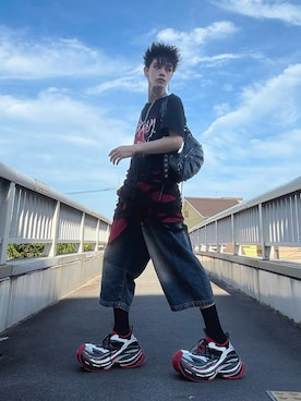 「アイテム（パンツ）」を使った、T@keさん（メンズ・168cm・10代）の秋コーディネート