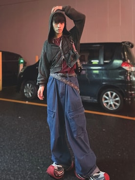 「アイテム（ベルト）」を使った、T@keさん（メンズ・168cm）の秋コーディネート