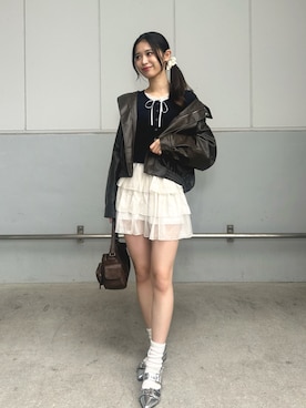 「ポインテッドトゥ」｜結萌 さん（レディース・165cm）の春コーディネート