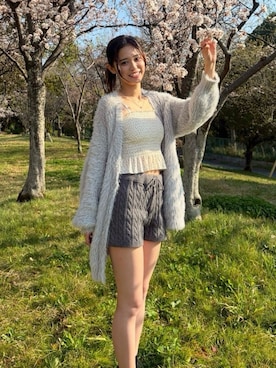 「WEGO（ウィゴー）のアイテム（トップス）」を使った、結萌 さん（レディース・165cm）の春コーディネート