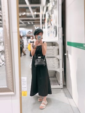 「NIKE（ナイキ）のNIKE ナイキ WMNS CANYON SANDAL レディースサンダル(ウィメンズキャニオンサンダル)（サンダル、ベージュ系）」を使った、kokoさん（レディース・163cm）の夏コーディネート