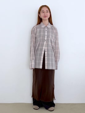 「EMOELLE（エモエレ）のアイテム」を使った、tomoさん（レディース・157cm）の夏コーディネート
