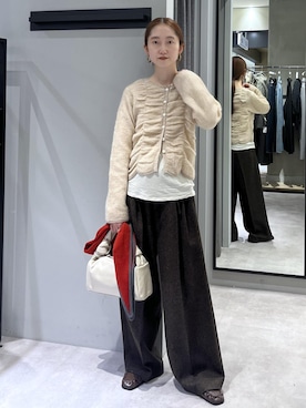 「アイテム（ローファー）」を使った、tomoさん（レディース・157cm・20代）の冬コーディネート