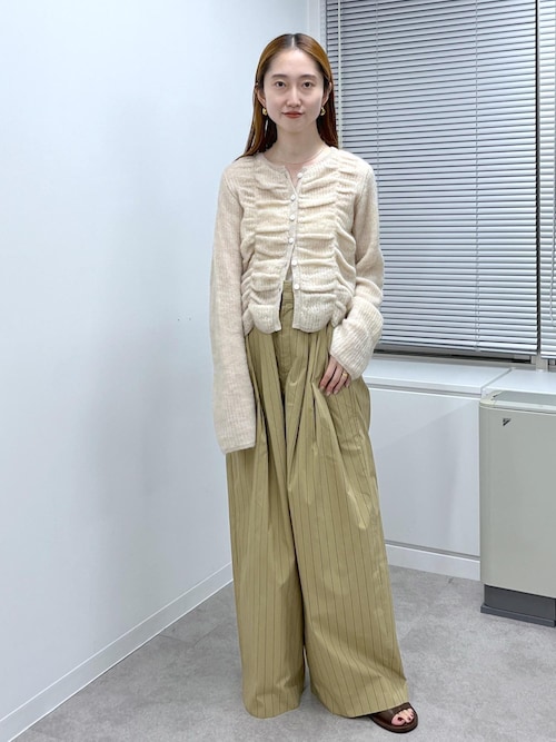 美品！！ADAM ET ROPE ダブルモヘアシャーリングカーディガン WEB限定】ダブルモヘアシャーリングカーディガン（カーディガン