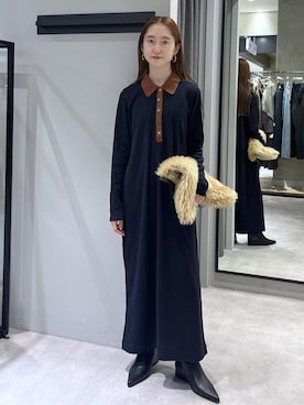 「アイテム（ワンピース/ドレス）」を使った、tomoさん（レディース・157cm・20代）の冬コーディネート