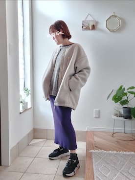 「LEPSIM（レプシィム）のアイテム（ブルゾン）」を使った、accosさん（レディース・153cm）の秋コーディネート