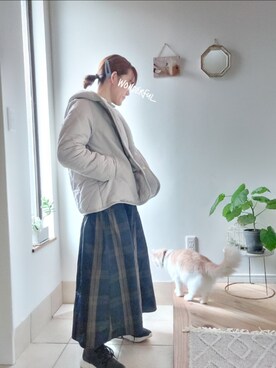 「低身長」｜「aquagarage（アクアガレージ）のアイテム」を使った、accosさん（レディース・153cm）の秋コーディネート