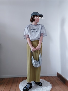「w closet」｜accosさん（レディース・152cm）の夏コーディネート