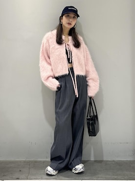 「ADAM ET ROPE'（アダムエロペ）の【MIZUNO(ミズノ)】WAVE PROPHECY LS（スニーカー）」を使った、marin.さん（レディース・162cm）の秋コーディネート