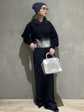 「サステナブル」｜marin.さん（レディース・162cm）の冬コーディネート