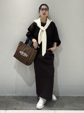 「アイテム（マフラー）」を使った、marin.さん（レディース・162cm・30代）の秋コーディネート