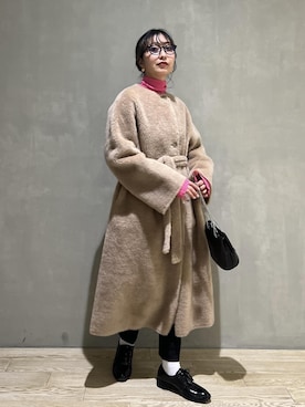 「サステナブル」｜marin.さん（レディース・162cm）の冬コーディネート