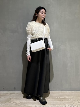 「サステナブル」｜marin.さん（レディース・162cm）の冬コーディネート