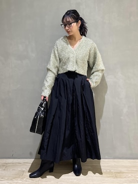 「サステナブル」｜marin.さん（レディース・162cm）の冬コーディネート