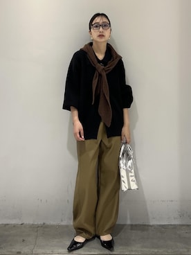 「アイテム（マフラー）」を使った、marin.さん（レディース・162cm・30代）の秋コーディネート