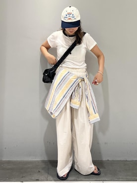 「アイテム（サンダル）」を使った、marin.さん（レディース・162cm）の夏コーディネート