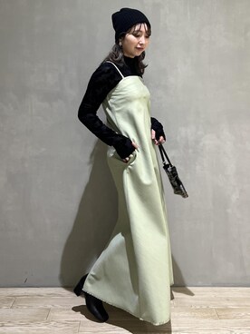 「サステナブル」｜marin.さん（レディース・162cm）の冬コーディネート