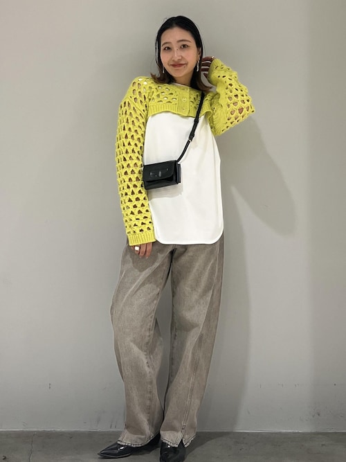 ADAM ET ROPE' tシャツ 「洗える」ラウンドヘムノースリーブTEE