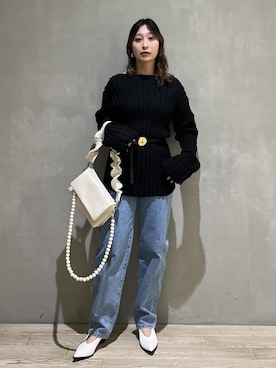 「サステナブル」｜marin.さん（レディース・162cm）の冬コーディネート