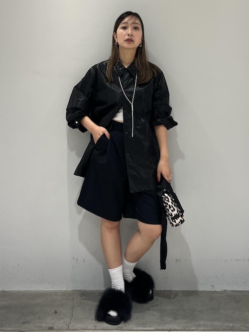 【GANNI for ADAM ET ROPE'】Recycled tech Mini Tote
