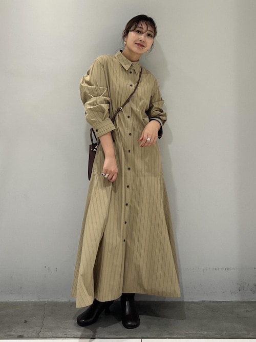セール】フレアーシャツワンピース（シャツワンピース）｜ADAM ET ROPE