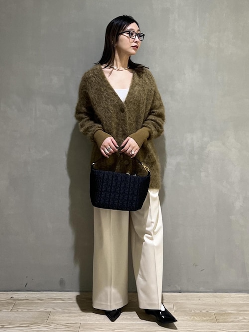 ■おまとめ■美品 アダムエロペ 定価1,7万円 タックワイドパンツ グリーン系 □おまとめ□美品 アダムエロペ 定価1,7万円 タックワイドパンツ