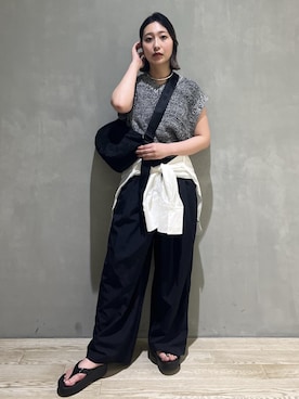 「アクティブ」｜「アイテム（ショルダーバッグ）」を使った、marin.さん（レディース・162cm）の春コーディネート