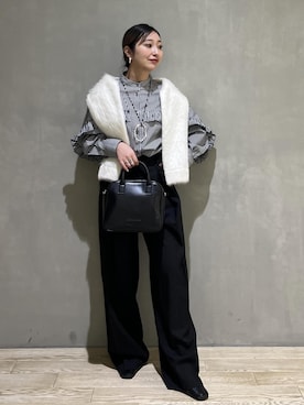 「サステナブル」｜marin.さん（レディース・162cm）の冬コーディネート