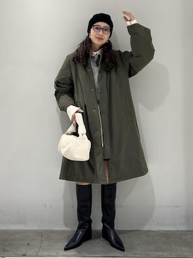 「アイテム（その他アウター）」を使った、marin.さん（レディース・162cm）の秋コーディネート