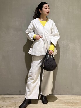 「サステナブル」｜marin.さん（レディース・162cm）の冬コーディネート