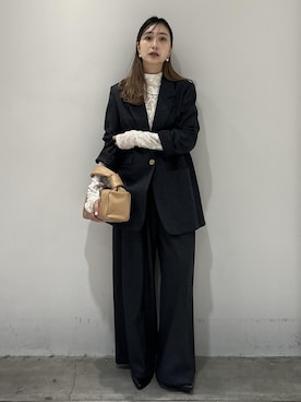 「ADAM ET ROPE'（アダムエロペ）のアイテム（ハンドバッグ）」を使った、marin.さん（レディース・162cm）の秋コーディネート