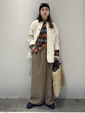 「アイテム（カバーオール）」を使った、marin.さん（レディース・162cm・30代）の秋コーディネート